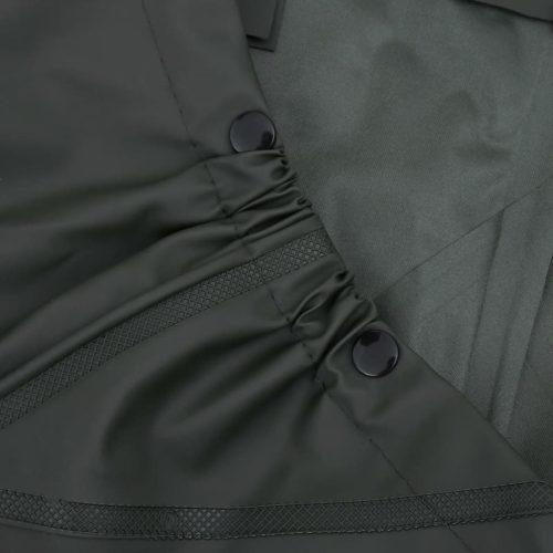  sötétzöld mellkasig érő gázlóruha csizmával 44-es