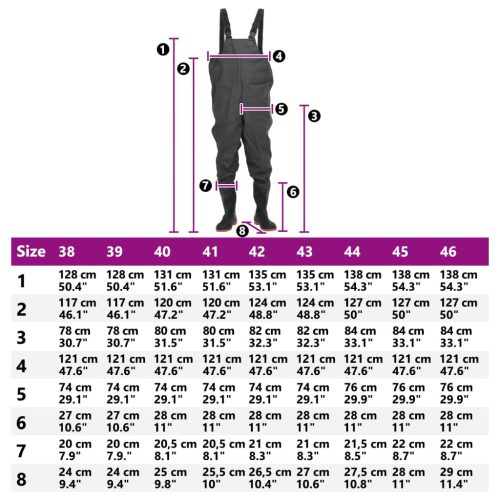  sötétzöld mellkasig érő gázlóruha csizmával 45-ös