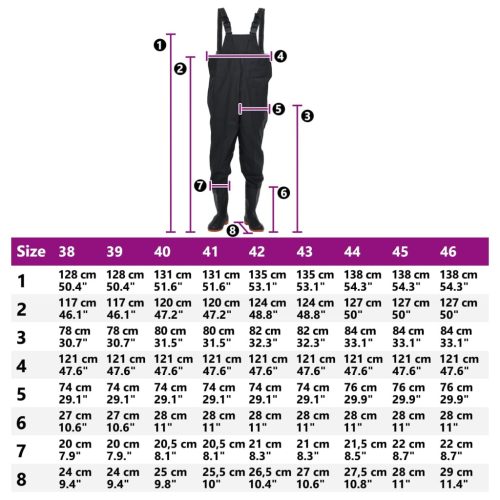  fekete mellkasig érő gázlóruha csizmával 43-as