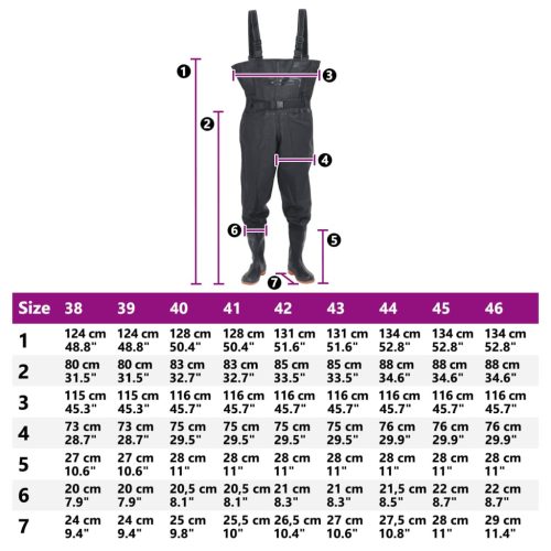  fekete mellkasig érő gázlóruha csizmával és övvel 42-es