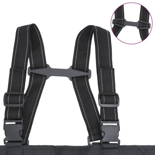  fekete mellkasig érő gázlóruha csizmával és övvel 44-es