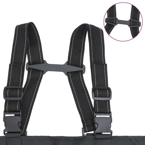  fekete mellkasig érő gázlóruha csizmával és övvel 46-os