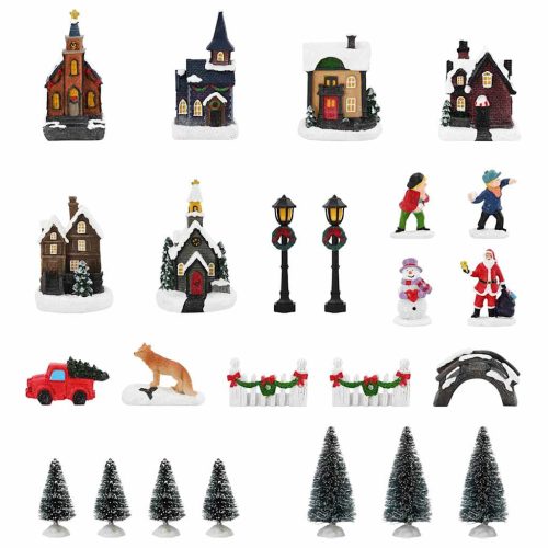  Karácsonyi Asztaldísz Sokszínű 6.5 x 9.1 cm Gyanta