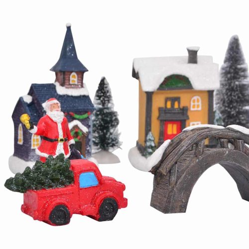  Karácsonyi Asztaldísz Sokszínű 6.5 x 9.1 cm Gyanta