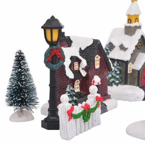  Karácsonyi Asztaldísz Sokszínű 6.5 x 9.1 cm Gyanta