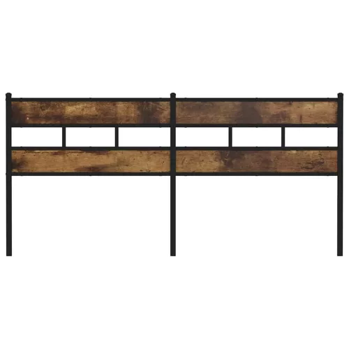  füstös tölgy színű szerelt fa és vas csere fejtámla 200 cm