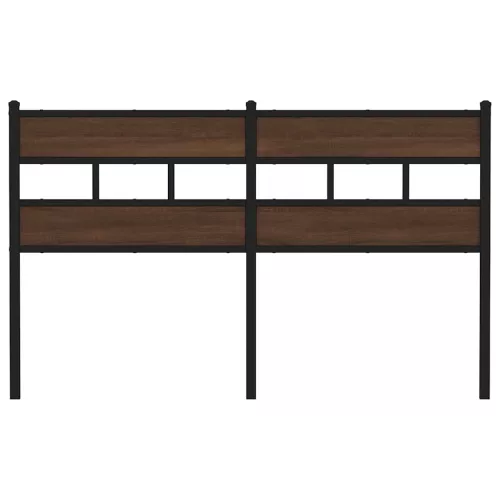  barna tölgy színű acél és szerelt fa csere fejtámla 140 cm