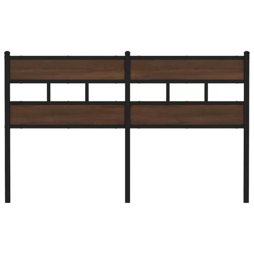  barna tölgy színű acél és szerelt fa csere fejtámla 160 cm