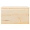  Fa doboz fedéllel és fogantyúkkal 40x30x23 cm tömör fa fenyő