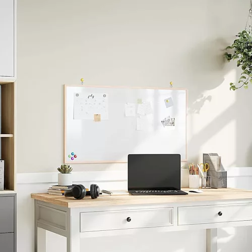  mágneses tábla tömör fenyőfa kerettel 100x55 cm