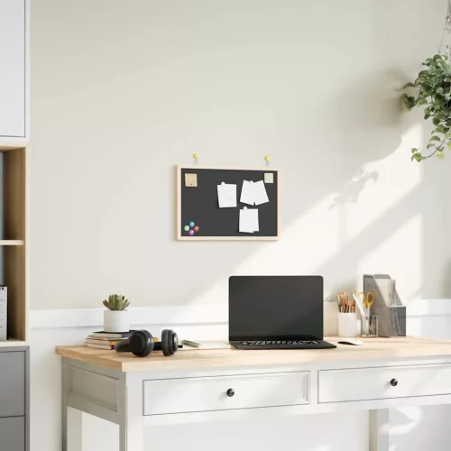  fekete krétatábla tömör fenyőfa kerettel 40x30 cm