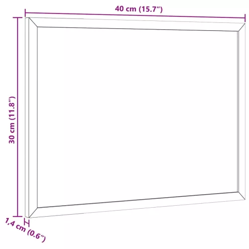  fekete krétatábla tömör fenyőfa kerettel 40x30 cm
