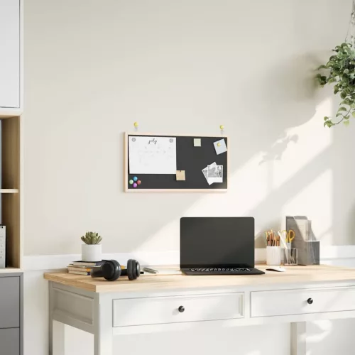  fekete krétatábla tömör fenyőfa kerettel 60x30 cm