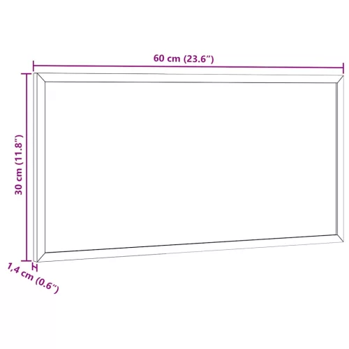  fekete krétatábla tömör fenyőfa kerettel 60x30 cm