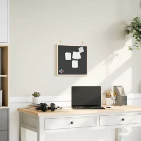  fekete krétatábla tömör fenyőfa kerettel 40x40 cm