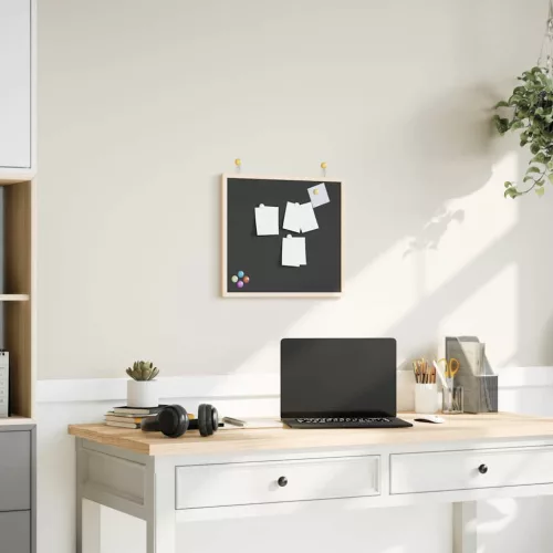  fekete krétatábla tömör fenyőfa kerettel 40x40 cm