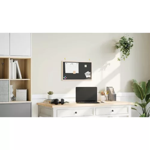  fekete krétatábla tömör fenyőfa kerettel 60x40 cm