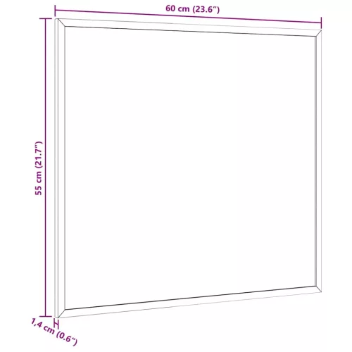  fekete krétatábla tömör fenyőfa kerettel 60x55 cm