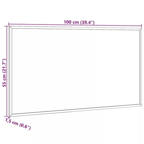 fekete krétatábla tömör fenyőfa kerettel 100 x 55 cm