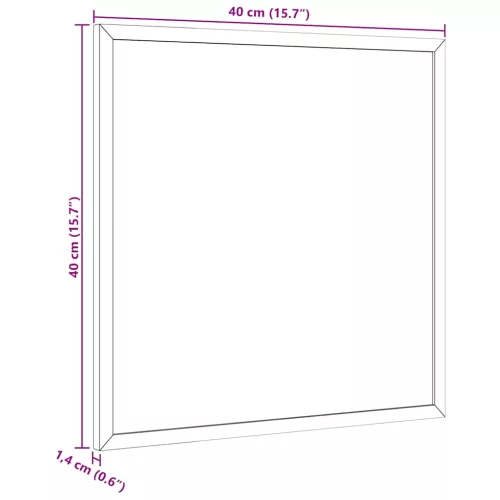  parafa tábla tömör fenyőfa kerettel 40x40 cm