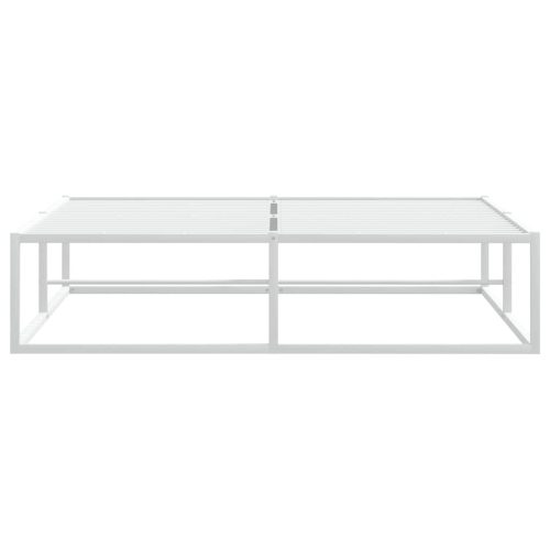  ágykeret matrac nélkül fehér 140x200 cm fém