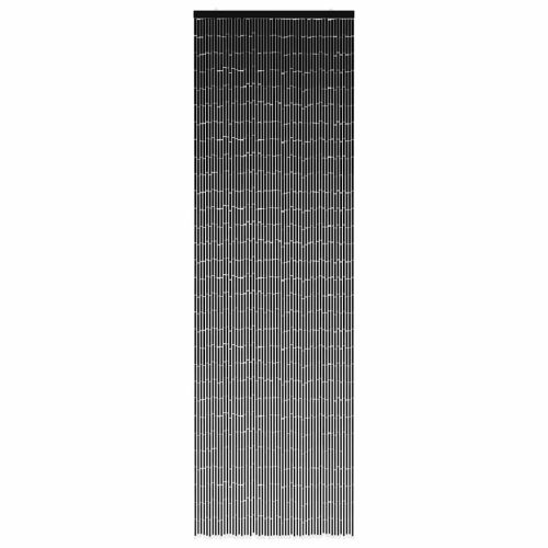  rovaros ajtófüggöny Sötétszürke 56x185 cm bambusz