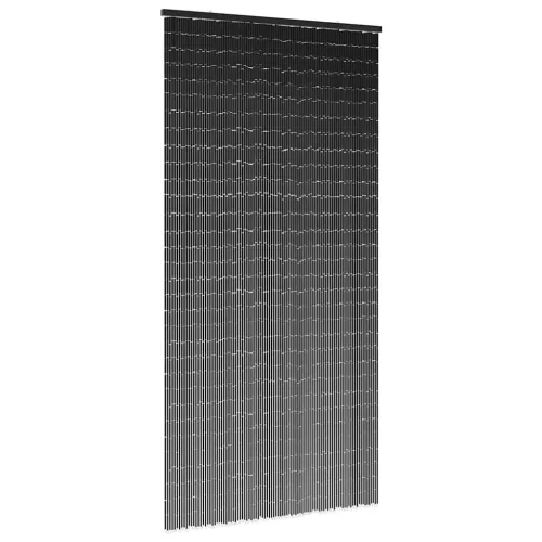  rovaros ajtófüggöny Sötétszürke 90x220 cm bambusz