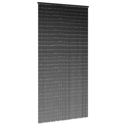  rovarhálós ajtófüggöny Sötét szürke 100x200 cm bambusz
