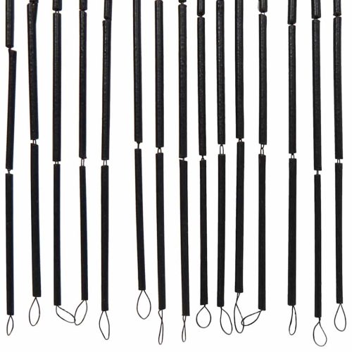  rovarhálós ajtófüggöny Sötét szürke 100x200 cm bambusz