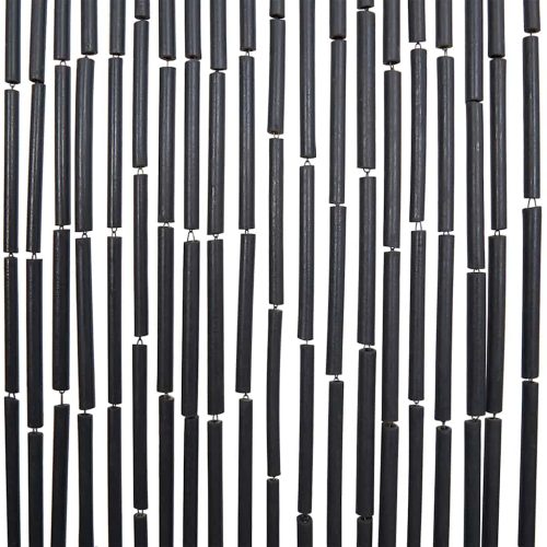  rovarhálós ajtófüggöny Sötét szürke 100x200 cm bambusz