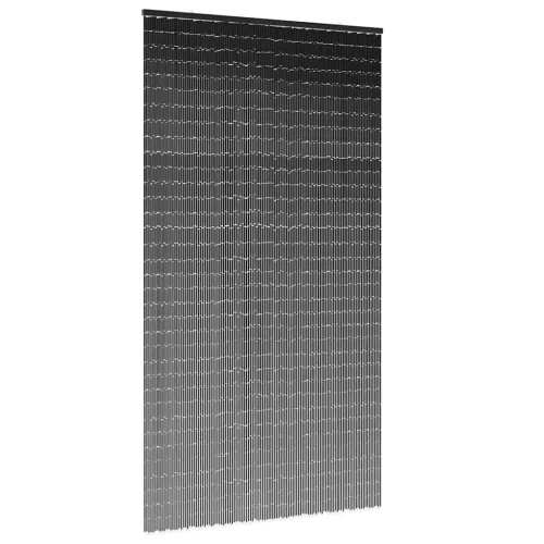  rovaros ajtófüggöny Sötétszürke 120x220 cm bambusz