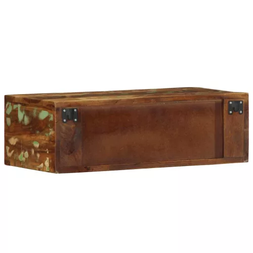  tömör újrahasznosított falra szerelhető TV-szekrény 60x30x19 cm