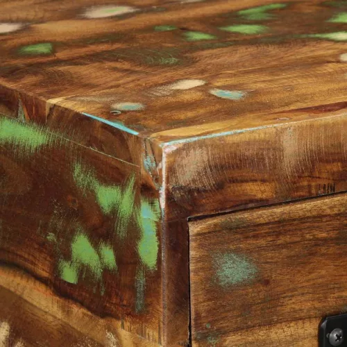  tömör újrahasznosított falra szerelhető TV-szekrény 60x30x19 cm