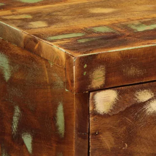  tömör újrahasznosított falra szerelhető TV-szekrény 80x30x19 cm