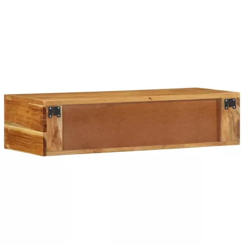  tömör akácfa falra szerelhető TV-szekrény 80x30x19 cm