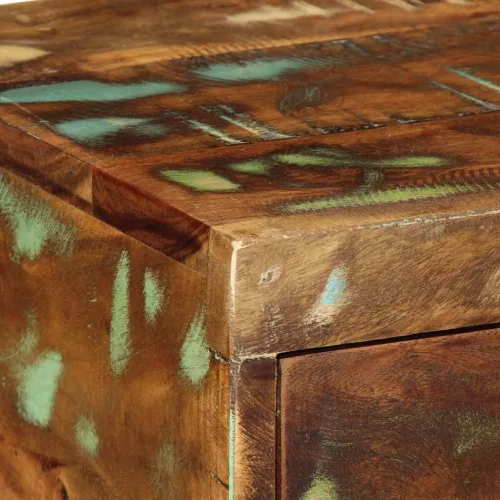  tömör újrahasznosított falra szerelhető TV-szekrény 100x30x19cm