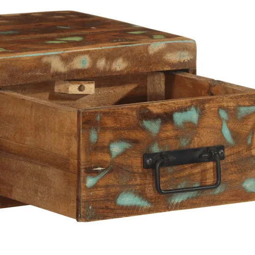  tömör újrahasznosított falra szerelhető TV-szekrény 100x30x19cm