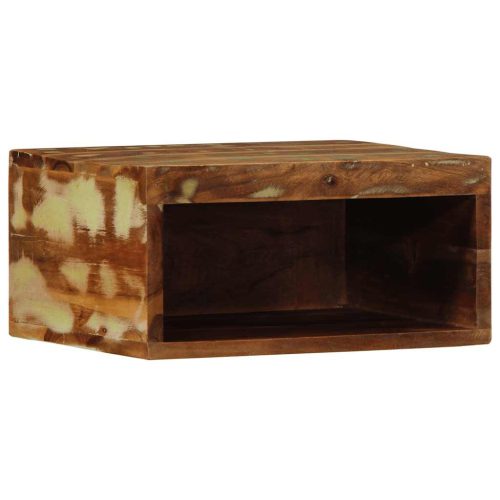  tömör újrahasznosított falra szerelhető TV-szekrény 40x30x19 cm