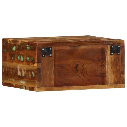  tömör újrahasznosított falra szerelhető TV-szekrény 40x30x19 cm