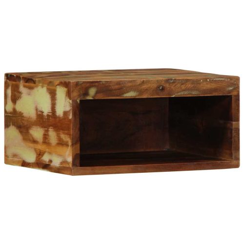  2 db tömör újrahasznosított falra szerelhető TV-szekrény