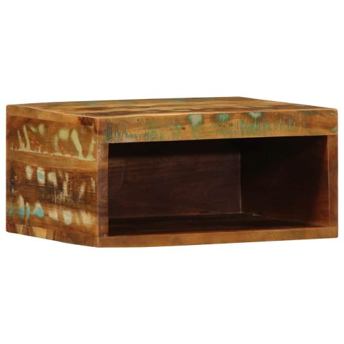  2 db tömör újrahasznosított falra szerelhető TV-szekrény