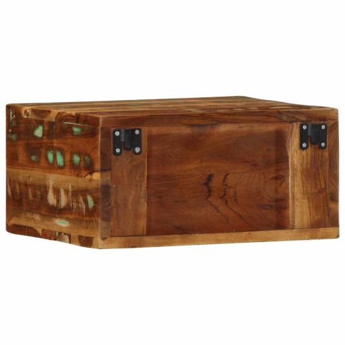  2 db tömör újrahasznosított falra szerelhető TV-szekrény