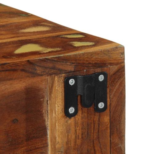  2 db tömör újrahasznosított falra szerelhető TV-szekrény