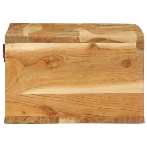  tömör akácfa falra szerelhető TV-szekrény 60x30x19 cm