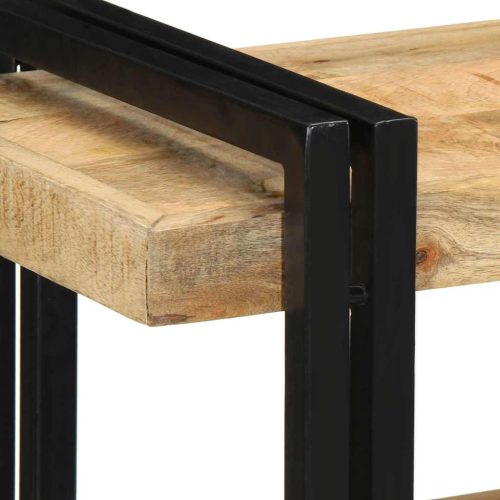  fali polc 70x33x35 cm tömör nyersfa Mango