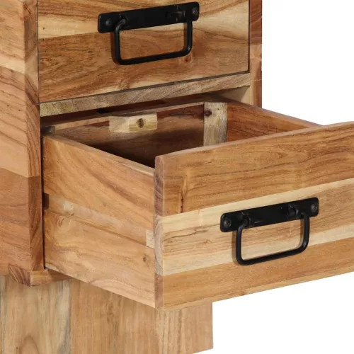  Éjjeli szekrény 60x32x80 cm tömör akácfa