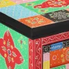  Színes Konzolasztal 100x30x75 cm Tömör Mangófából