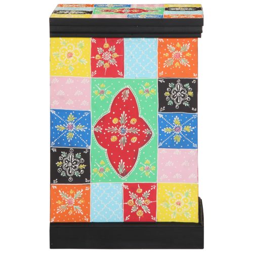  Fiókos szekrény, többszínű, 40x40x60 cm, szilárd mangófából