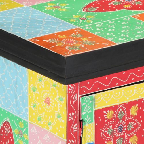  TV Szekrény Színes 100x35x50 cm Masszív Mangófa