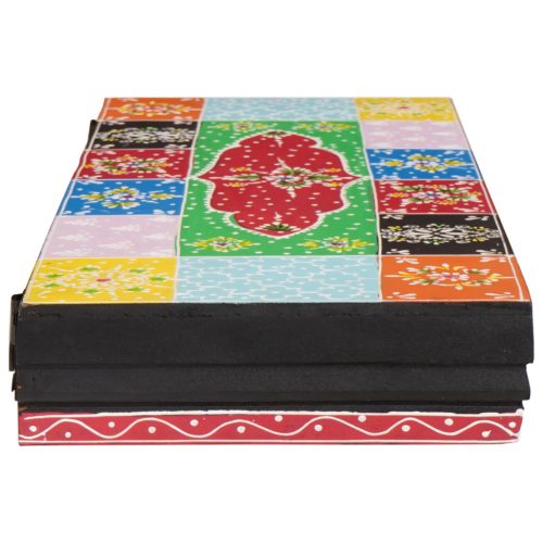  3 darabos fali polc szett 100x20x6 cm tömör mangófából